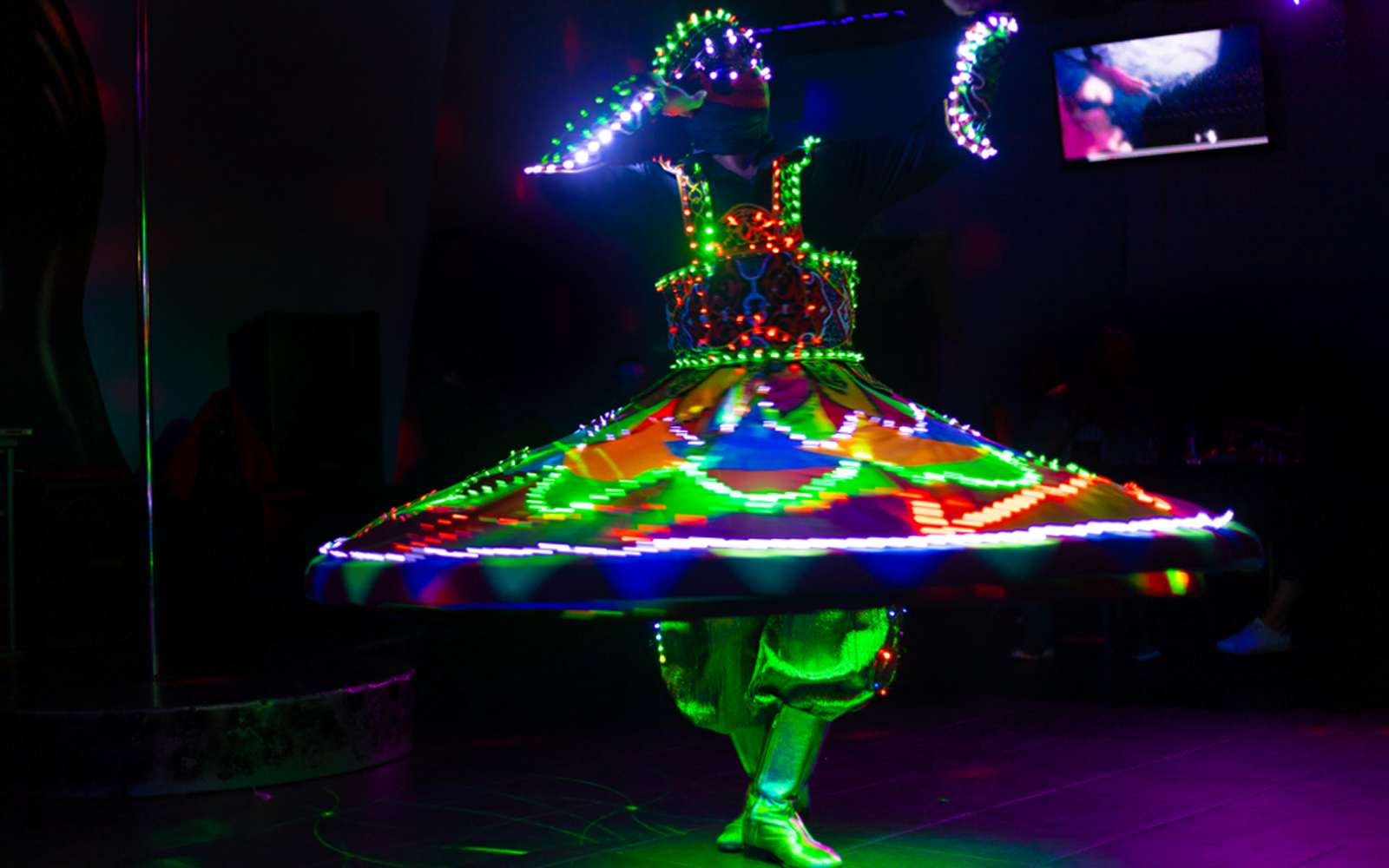 Falcon Oasis Mega Dhow Cruise Tanura Dance